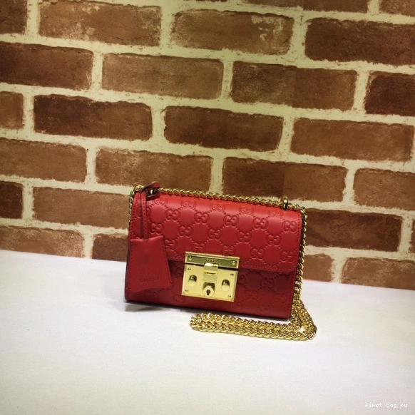 Firstbag ru small Signature GUCCI bag Gucci shoulder Padlock 0819